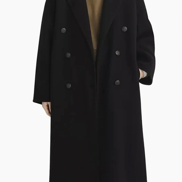 rag & bone Thea Wool Coat - Black - fits like a M/L - Picture 3 of 6